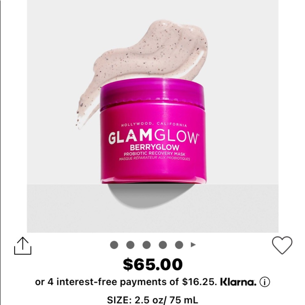 GLAMGLOW BERRYGLOW PROBIOTIC RECOVERY MASK